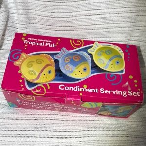 Tropical Fish Condiment Serving Set